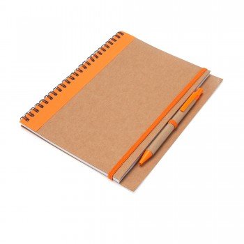 Carnet à spirales et stylo...